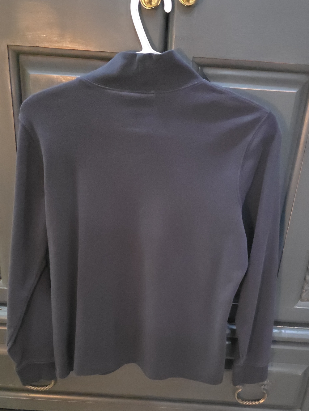 L.L. Bean Womens Layering Black Long-Sleeve Mock Neck Cotton Knit Top Classic - Picture 3 of 11